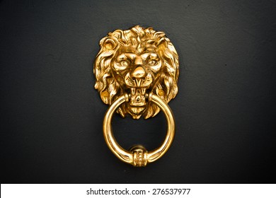 Golden Lion at the door