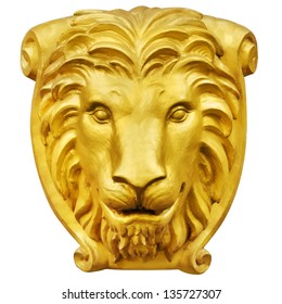 Golden Lion Statue