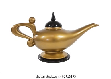 Golden Magical Genie Lamp