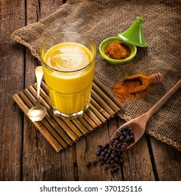 Golden Milk Made Turmeric Remedy Many Stock Photo 370125116 | Shutterstock
