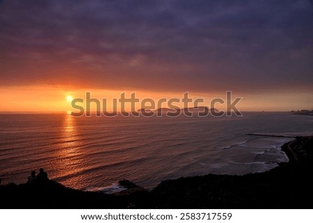 Similar – Image, Stock Photo Golden hour over La Mancha’s lush woodland landscape