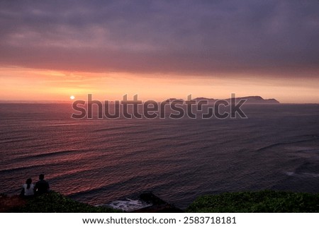 Similar – Image, Stock Photo Golden hour over La Mancha’s lush woodland landscape