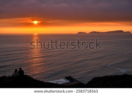 Similar – Image, Stock Photo Golden hour over La Mancha’s lush woodland landscape
