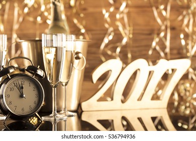 Golden New Years Eve celebration background. Place for typography - Powered by Shutterstock