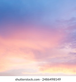 The golden orange sky on top with the evening sunset glow. Evening sky with dramatic clouds over the sea. Dramatic sunset over the sea. - Powered by Shutterstock