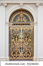 Golden Ornate Door