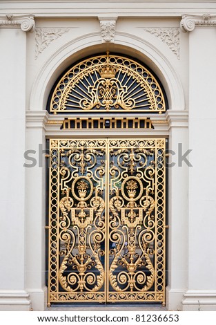 Golden ornate door