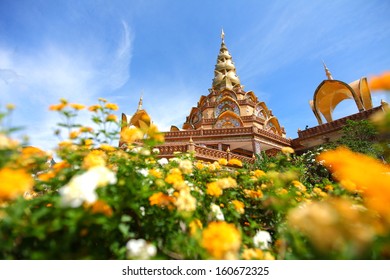 Golden Pagoda, Khao Kor,Phetchabun,Thailand.