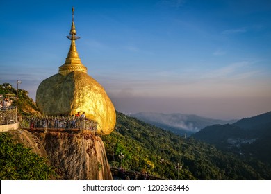 Golden Rock In Burma