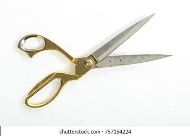 Golden Scissors Opened