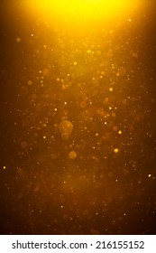 Golden Shiny Bokeh Background