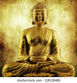 Golden Sitting Buddha