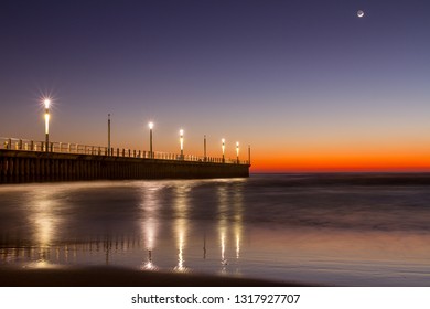 Golden Sunrise At North Beach Durban