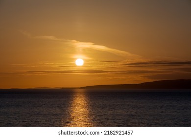 Golden Sunset Behind The Mull Of Kintyre