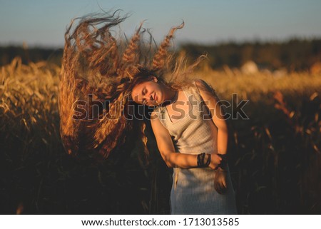 Similar – Image, Stock Photo Happy Woman Lifestyle