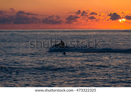 Golden sunset over the Black Sea