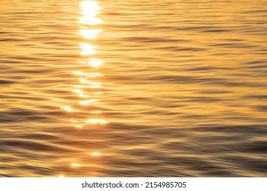 Golden Sunshine Sea Water Surface Texture