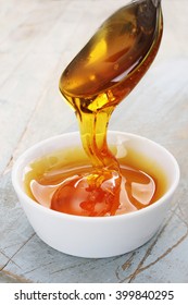 Golden Syrup On Spoon