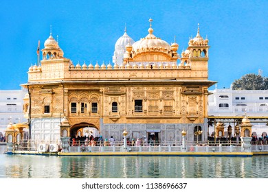 Golden Temple Day Shot Amritsar India