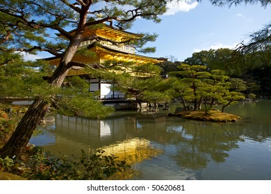 Golden Temple In Kyoto,Japan