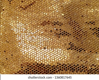 golden textile background - Shutterstock ID 1360817645