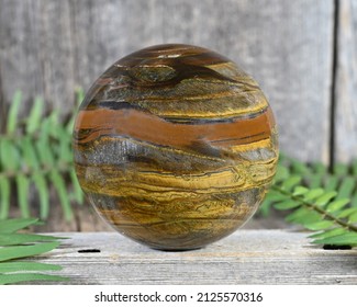 Golden Tiger Eye Crystal Sphere