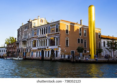 Golden Tower By Artist James Lee Byars, The Venice Art Biennale, Italy 2017-08-22