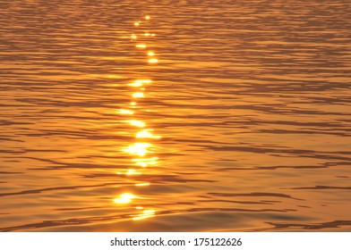 Golden Water Waves