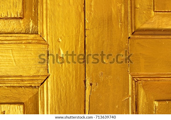 Golden Wood Door Texture Background Stock Photo Edit Now