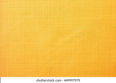 Golden Yellow Linen Fabric Of Table Cloth Texture Background