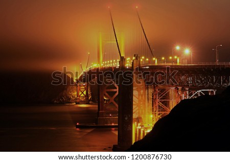 Goldengatebridge in the early morning