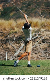 Golf Backswing On Par Three Hole