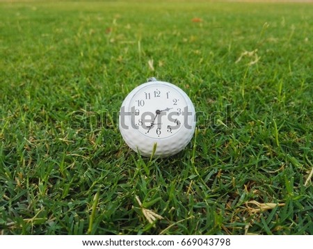 Golf Ball and Clock