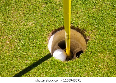 Golf Ball Inside Cup On Putting Stock Photo (Edit Now) 1188948391