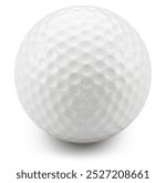 Golf ball isolated on a white background. File has clipping path, focus stacking.