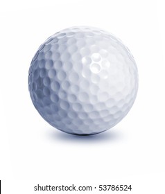 Golf Ball Isolated On White