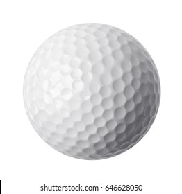 Golf Ball Isolated On White Background