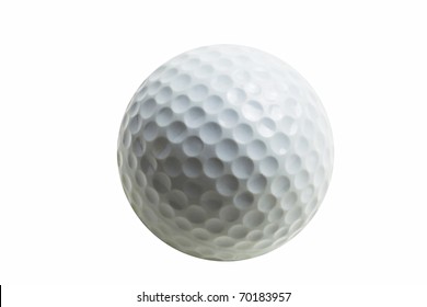 Golf Ball Isolated On White