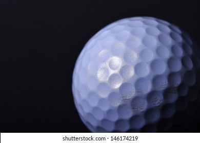 White Golf Ball Black Background Stock Photo (edit Now) 399220813