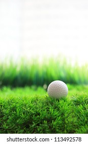 golf ball on green grass field