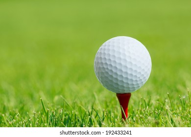 Golf Ball On Tee 