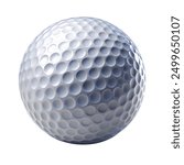 golf ball on white background isolated