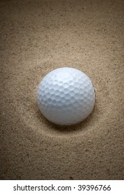 Golf Ball In Sand