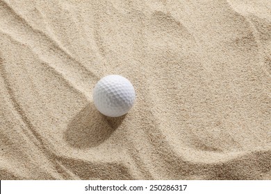 Golf Ball In Sand Trap