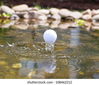 Golf Ball In The Water