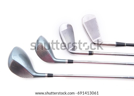 golf club isolated on white background.