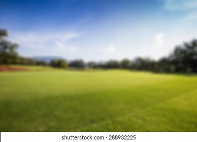 golf course blurred background