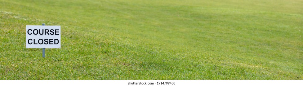 Golf Course Closed Sign During Epandemic Stock Photo 1914799438 Golf Course Closed Sign During Epandemic Stock Photo 1914799438