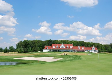 Golf Course With Clubhouse