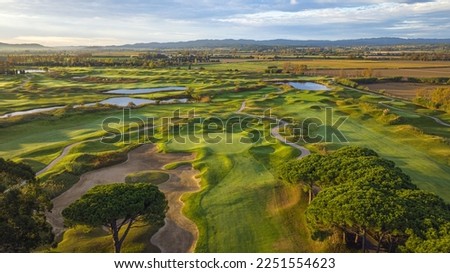 Golf course, Emporda, Costa Brava, Catalonia, Spain